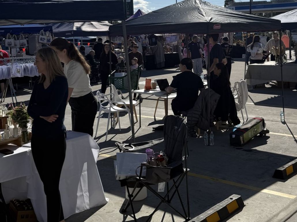 Market day at Silverdale Shopping Centre